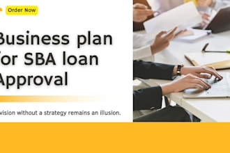prepare business plan for bank loan approval