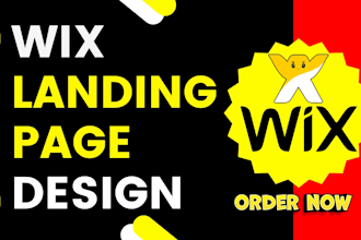 design wix landing page with wix builder