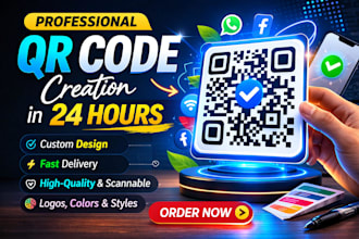 design custom, unique qr code with logo for your business