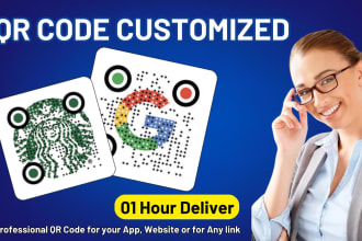 design custom, unique qr code with logo for your business