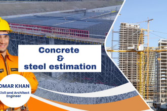 provide concrete and steel estimation and takeoff
