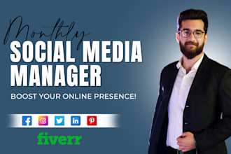 be your monthly social media manager