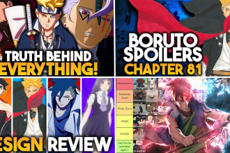 create 3 custom thumbnail for anime videos