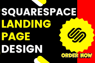 do squarespace landing page design and redesign website