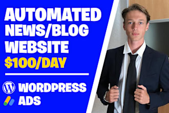 create an ai automated news or blog website in wordpress for passive income