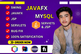 do java ,swing, javafx, servlet, console projects with jdbc
