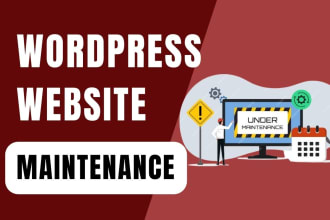 do website maintenance or wordpress update or website manager