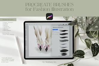 give you my  procreate watercolor brushes for fashion illustration