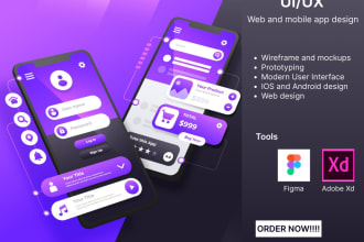 do ui ux, wireframe, mockups for apps and website on figma