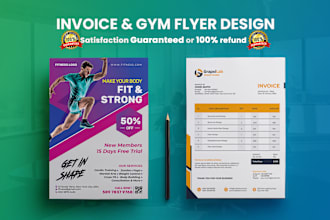 do gym and doctor flyer, price table, rate list, order form