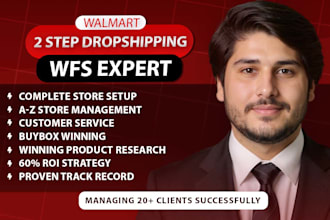 be your VA for walmart wfs and 2step dropshipping