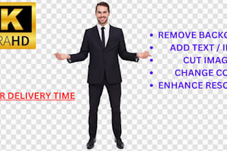 remove background and enhance quality of image