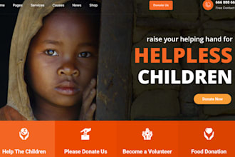 design nonprofit wordpress website design charity fundraising donation website