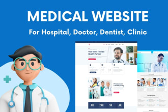 design medical website for hospitals, doctors, and clinics