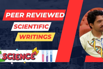 do scientific writing tasks using peer reviewed contents