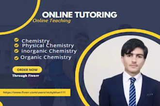 be your online chemistry tutor