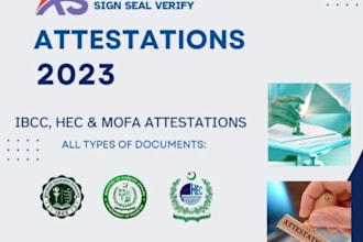 do documents attestation from hec ibcc and mofa