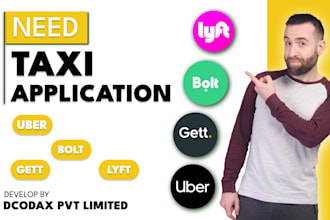 develop taxi booking and website like uber gett lyft or bolt