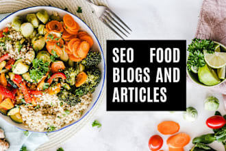 create SEO food blogs or travel posts