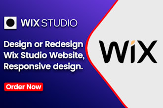 design or redesign wix studio website, responsive design