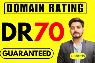 increase ahrefs domain rating dr 70 with high authority SEO backlinks