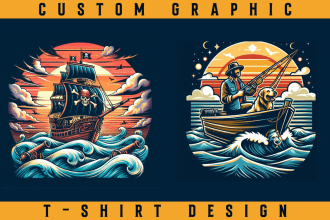 do custom graphic t shirt design and hoodie design