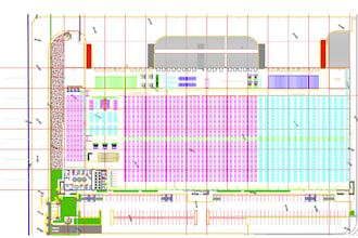 draft an optimized layout of your facility in autocad