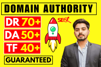 increase DR domain rating ahrefs DR, moz da, trust flow tf