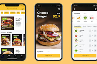develop food delivery app, food ordering app, restaurant app, delivery app