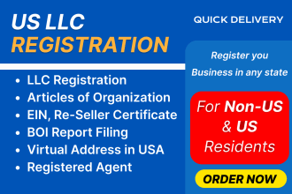 us llc registration and ein number for US and non US residents