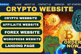 design crypto website meme coin nft landing page meme coin website