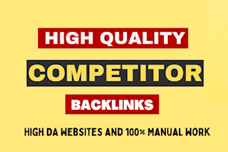 do competitor backlinks for high quality link building