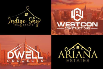 do logo real estate, construction, excavation property plumbing