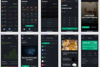 develop crypto wallet app, investment app, exchange website, blockchain app