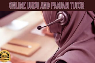 be your professional urdu language tutor and punjabi tutor