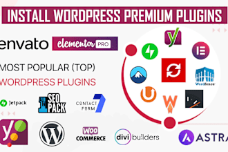 install any paid pro or premium wordpress themes and plugin