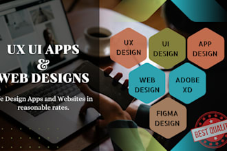 do web design, app ui design, ui ux, wireframe, brand identity, figma, adobe xd