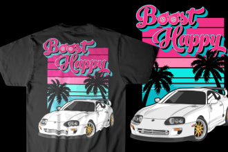 design a car t shirt graphics for your automotive brands
