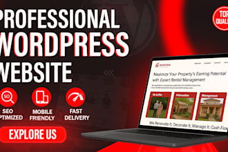 build a custom responsive wordpress website design for you