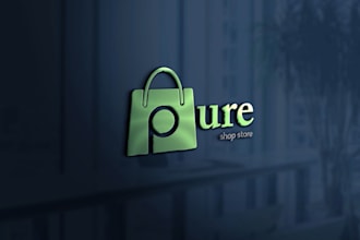 do attractive amazon etsy ebay shopify ecommerce store logo