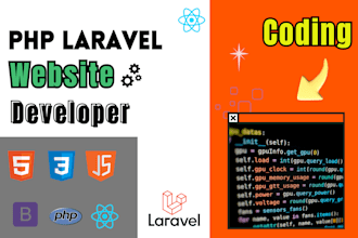 both php laravel developer, backend developer, frontend developer, react js