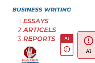 write business essays and business articles for you