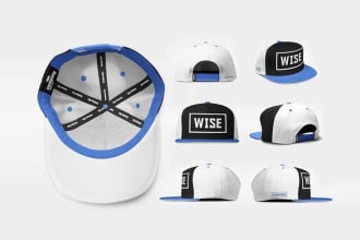 design hat,cap,t shirt design with beanies mockup, and tech pack