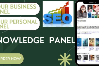 create a google knowledge panel or graph for any category for personal