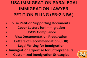 eb2 niw petition writing, eb1 cover letter, petition, USA immigration