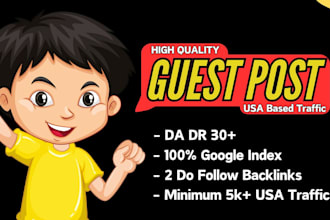 do USA guest post and UK guest post with dofollow backlinks