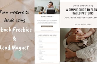 design lead magnet, health and fitness ebook, ebook freebies, fillable pdf