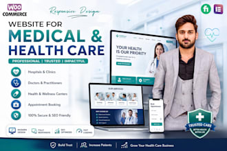 design medical and healthcare website