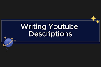 write youtube descriptions for more public attention