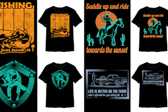 make custom illustration for t shirts and merchandise